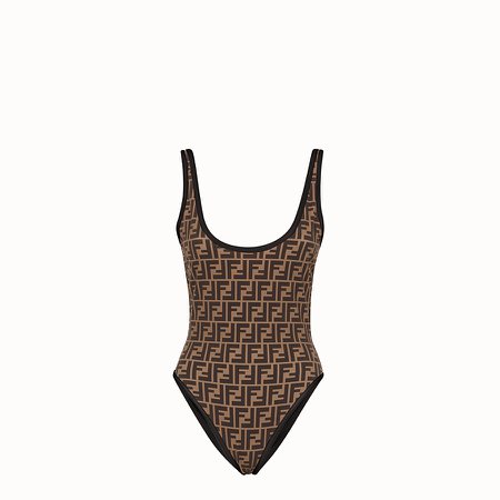 Black Lycra swimsuit - ONE-PIECE SWIMSUIT | Fendi