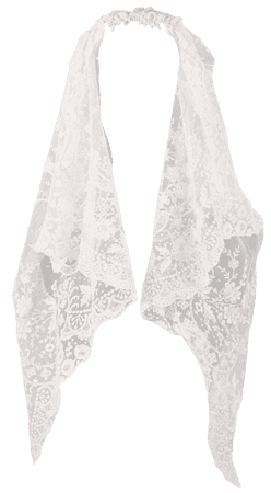 antique lace veil png