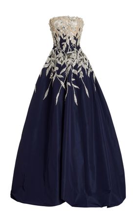 Strapless Crystal-Embellished Ball Gown By Oscar De La Renta | Moda Operandi