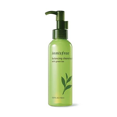 Balancing cleansing oil with green tea