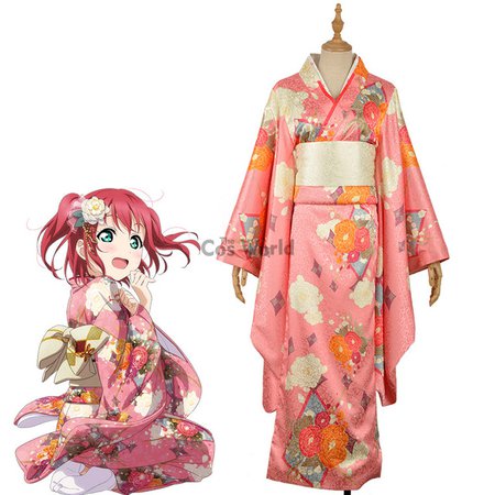 LoveLive! the sun! Aqours New Year's Day Kurosawa Rubi Kimono Yukata Dress Uniform Outfit Anime Cosplay Costumes-in Clothing from Novelty & Special Use on Aliexpress.com |
