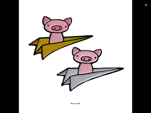 flying pig pin