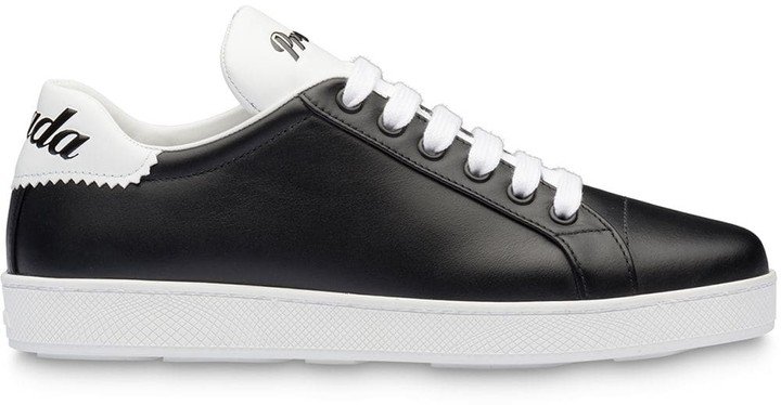 Leather Monochrome Sneakers