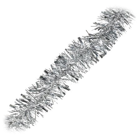 Wilko Silver Christmas Tree Tinsel 2M | Wilko