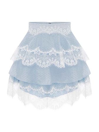 delicate blue skirt