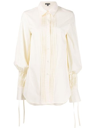 White Ann Demeulemeester Ecru Shirt | Farfetch.com