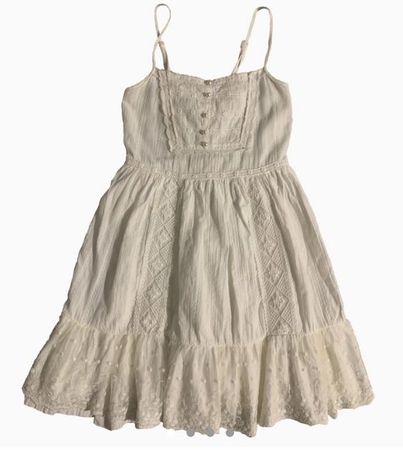 white lacey babydoll dress