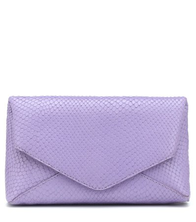 Dries Van Noten Embossed leather clutch Purple Women Bags [1134127] - $118.32 : Chloé Bag Outlet Online, Dries Van Noten Canada