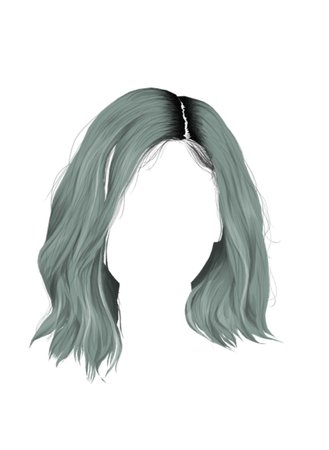 aesthetic blue hair
