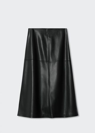 Faux-leather skirt | Mango USA