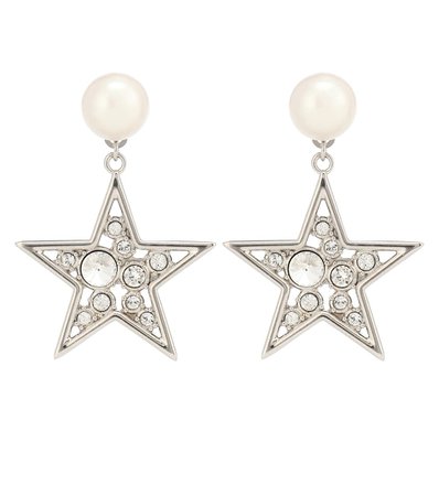 Miu Miu - Crystal-embellished earrings | Mytheresa