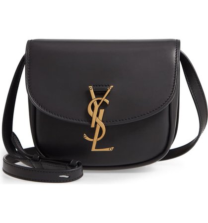 Saint Laurent Kaia YSL Monogram Leather Crossbody Bag | Nordstrom
