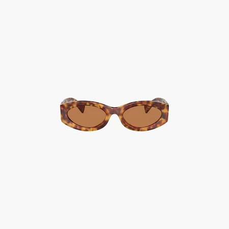 Miu Miu Logo sunglasses Nude beige lenses | Miu Miu