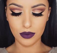 maquillaje ojos violeta de noche mujer - Búsqueda de Google