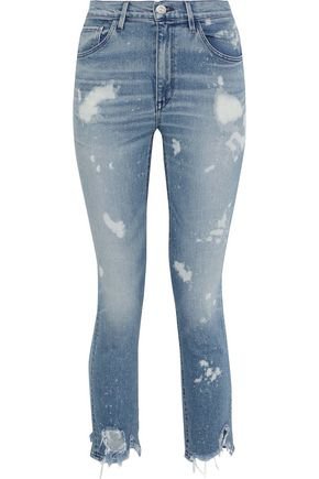 W4 bleached distressed high-rise skinny jeans | 3x1 | Sale up to 70% off | THE OUTNET