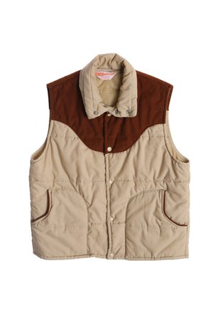 70s brown and beige vest