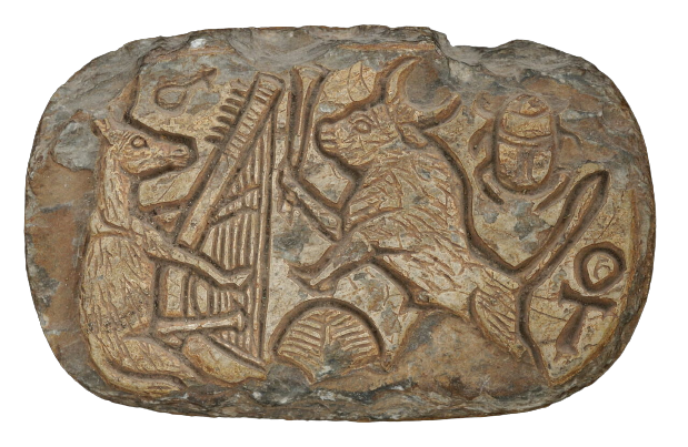 bas-relief soapstone scaraboid New Kingdom of Egypt (1550-1069 BCE)