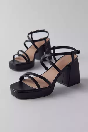 UO Olive Strappy Heel | Urban Outfitters