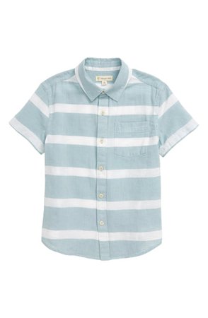 Tucker + Tate Short Sleeve Button-Up Shirt (Toddler, Little Boy & Big Boy) | Nordstrom