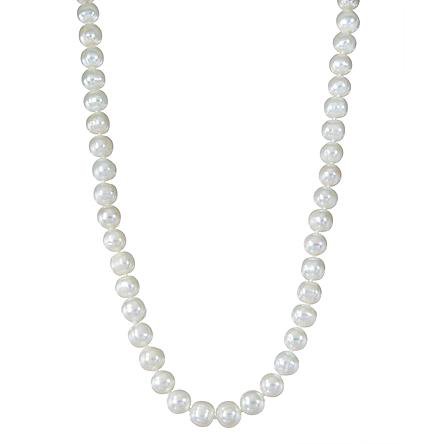 White Cultured Freshwater Pearl (7-8mm) Forever Classic 18" Strand Necklace