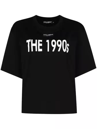Shop Dolce & Gabbana 1990s drop-shoulder T-shirt with Express Delivery - FARFETCH