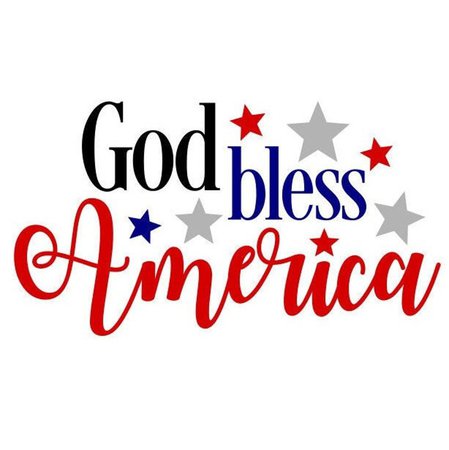 God Bless America SVG 4th of July SVG Patriotic SVG Digital - Etsy UK