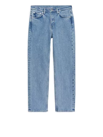 REGULAR Stretch Cropped Jeans - Light Blue - Jeans - ARKET SE