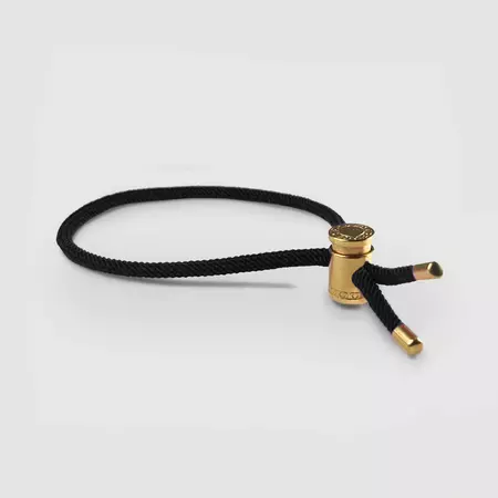 Black Cord String Toggle Bracelet for Men (Gold) – CRAFTD UK