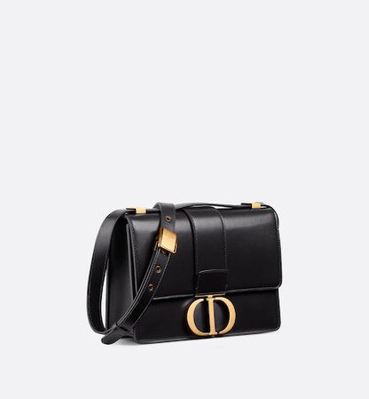 Dior 30 Montaigne Bag Black Box Calfskin | DIOR