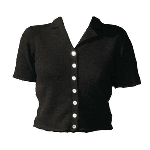 vintage black button shirt