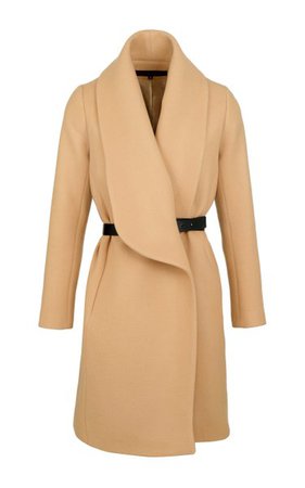 Belted Shawl-Collar Wool-Blend Coat By Martin Grant | Moda Operandi