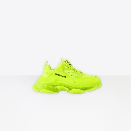 balenciaga neon yellow sneakers