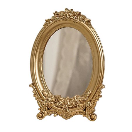 Vintage Golden Art Hoe Mirror - Shop Online on roomtery