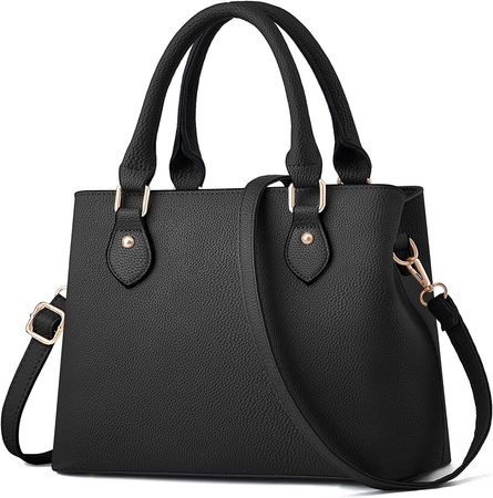 Amazon.com: CHICAROUSAL Purses and Handbags for Women Leather Crossbody Bags Women's Tote Shoulder Bag (Black cc) : Clothing, Shoes & Jewelry