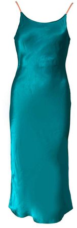 Anna Etter - Turquoise Slip Dress