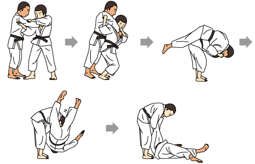 judo flip clipart