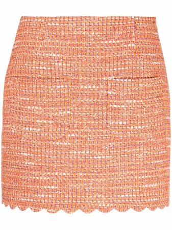 Maje scallop knitted skirt - FARFETCH