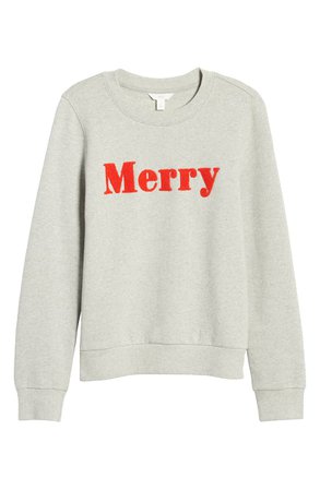1901 Merry Cotton Blend Sweatshirt | Nordstrom