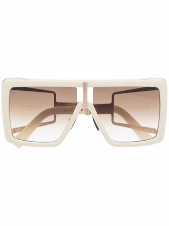 Balmain Eyewear Wonder Boy square-frame tinted sunglasses - FARFETCH