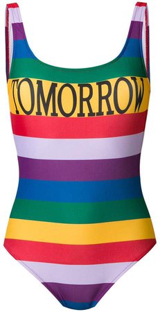 Tomorrow rainbow stripe swimsuit