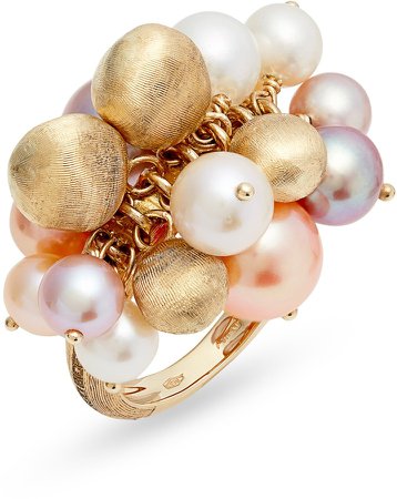 Africa Pearl Cluster Cocktail Ring