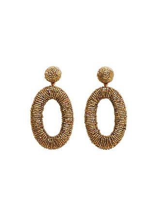 MANGO Pendant crystals earrings