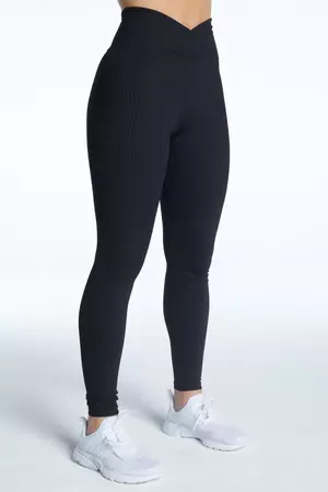 Stone Structured Snatched Rib Leggings