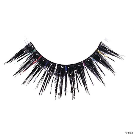Eyelashes Black Glitter with Tinsel - Discontinued