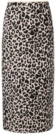 leopard print pencil skirt