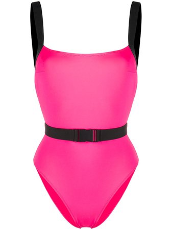 Noire Swimwear Miami belted swimsuit - FARFETCH