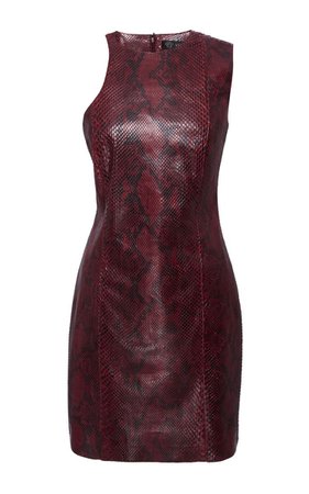 versace python print red dress