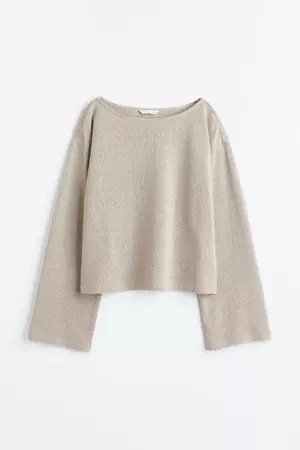 Boxy Sweater - Light beige - Ladies | H&M US