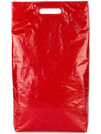 Helmut Lang Red Rectangle Leather Tote Bag $530 - Buy Online - Mobile Friendly, Fast Delivery, Price