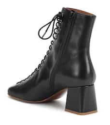 Becca Leather Ankle Boots - By Far | mytheresa
